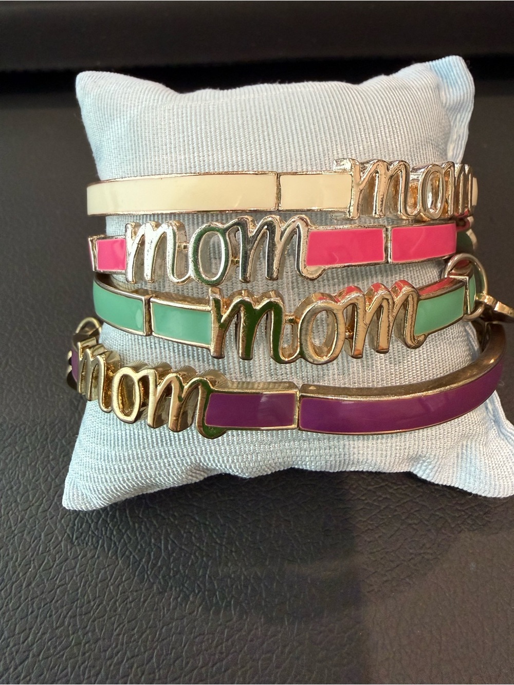 Vera Bradley “MOM” bracelets. Set of 4